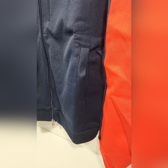 VINTAGE NWT Ralph Lauren RLX Fitness Full Zip Sweatshirt Size Large Red / Blue - Picture 5 of 16